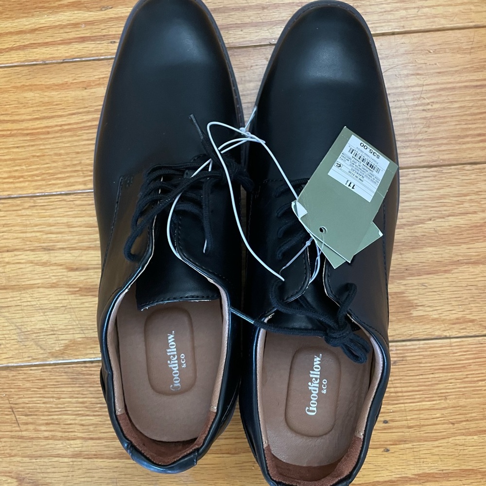Goodfellow & Co Men's Classic Black Oxfords Brand New